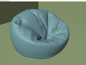 bean bag Model 3D