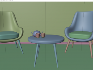 modern chair Model 3D