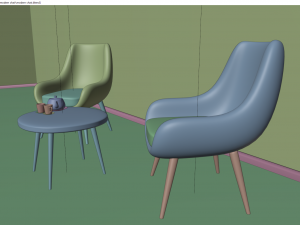 modern chair Model 3D