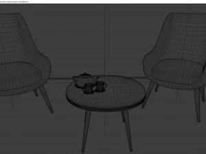 cadeira moderna Modelo 3D