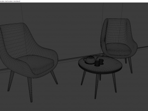 modern chair Model 3D