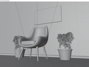modern chair 3D Model