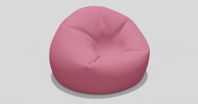 beanbag 3Dモデル .c4d .max .obj .3ds .fbx .stl .blend 