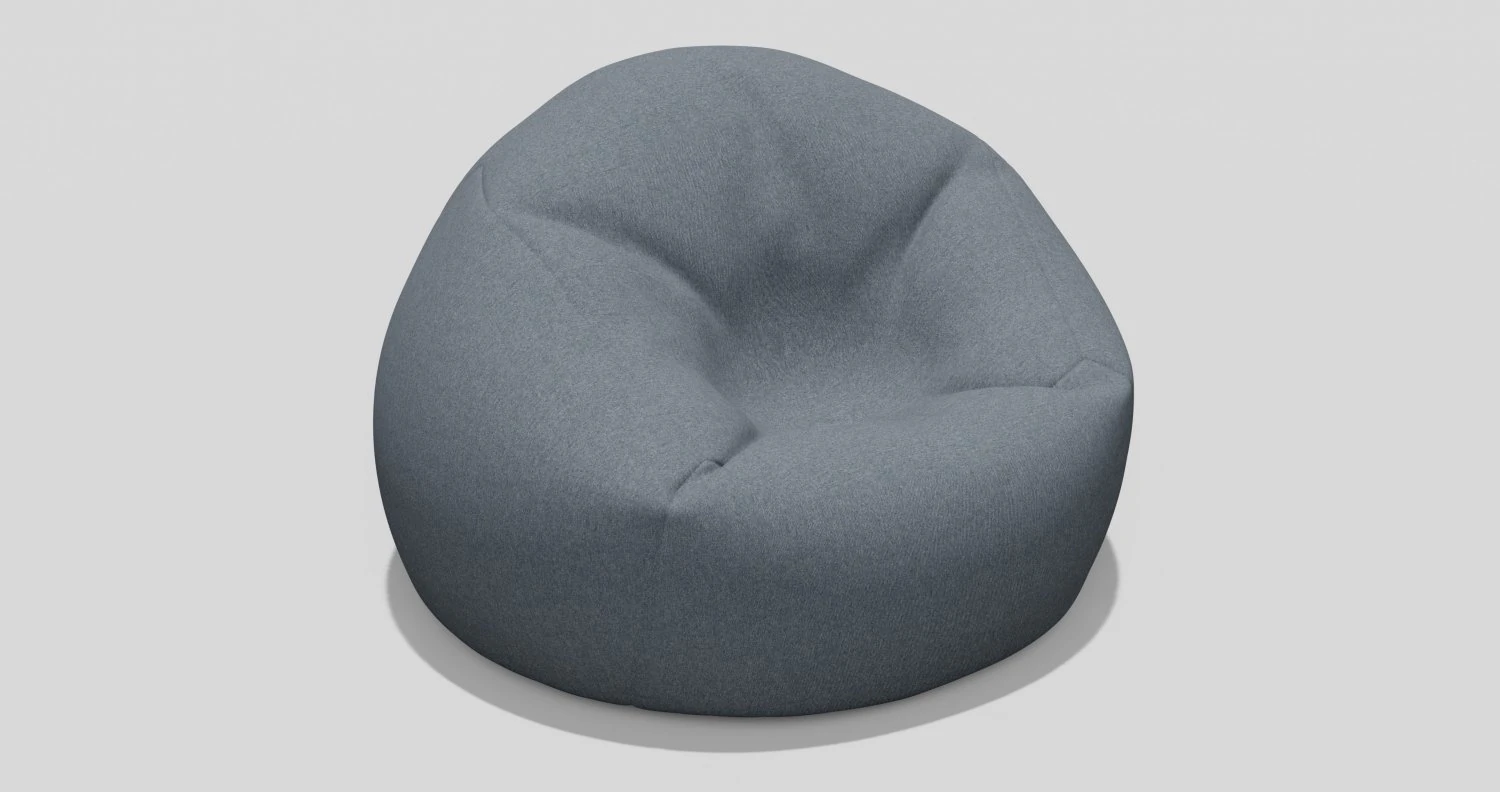 beanbag 3D Model .c4d .max .obj .3ds .fbx .stl .blend 