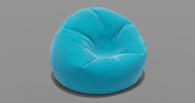 beanbag 3D 모델 .c4d .max .obj .3ds .fbx .stl .blend