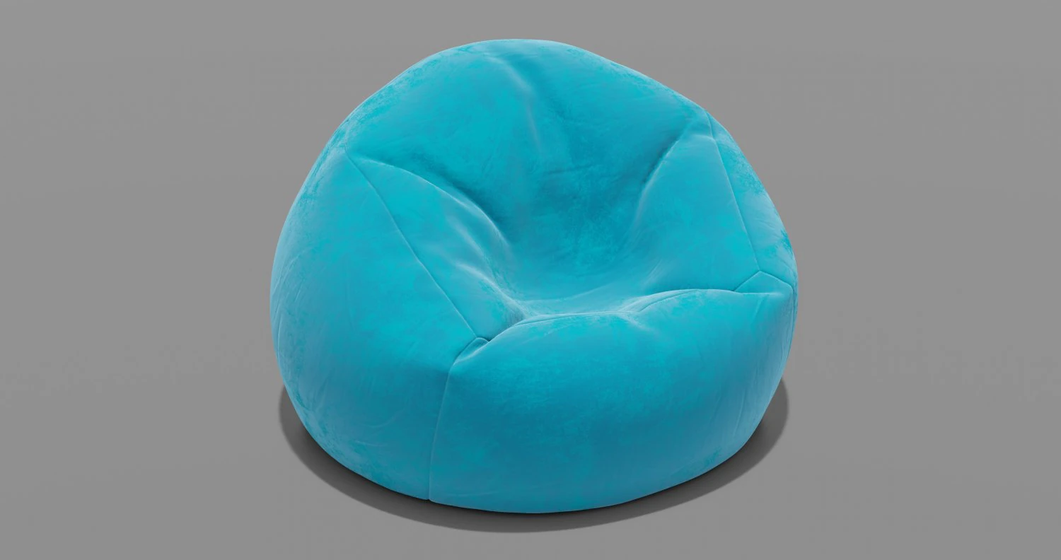 beanbag 3D Model .c4d .max .obj .3ds .fbx .stl .blend