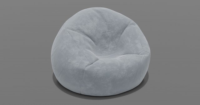 beanbag 3D Model .c4d .max .obj .3ds .fbx .stl .blend 