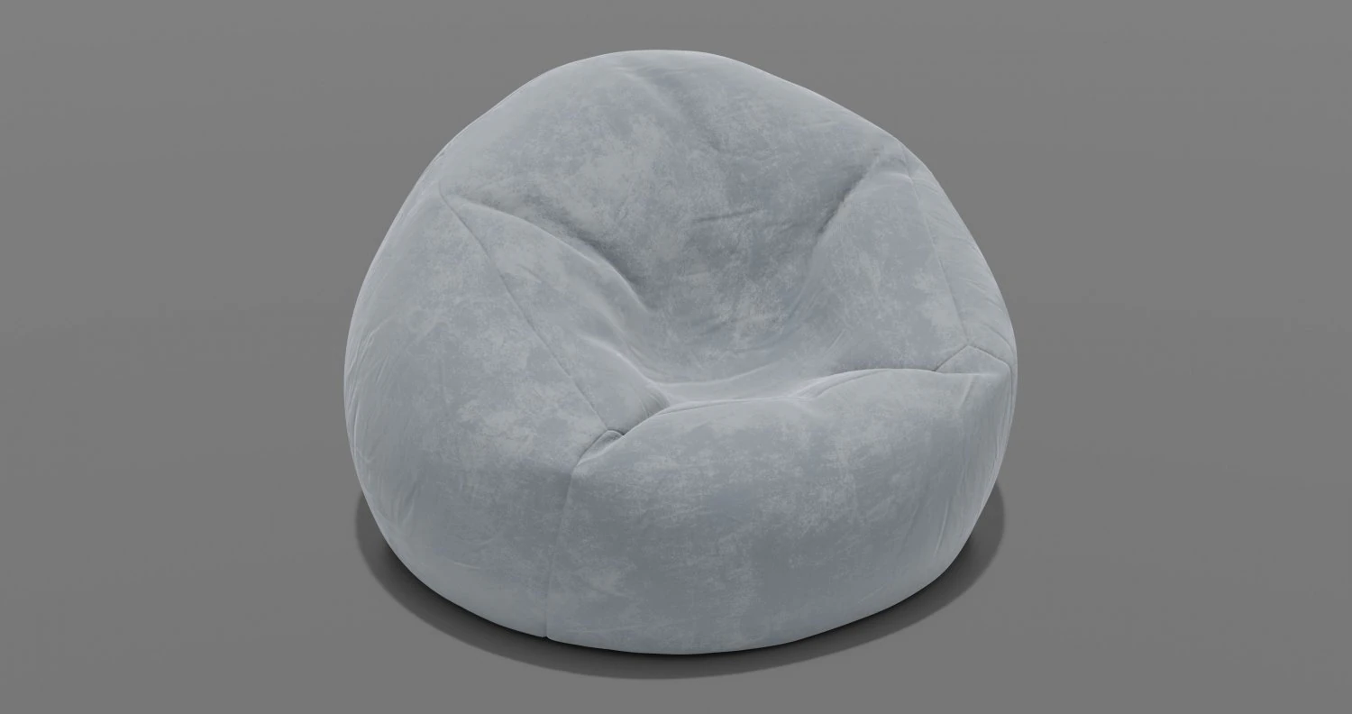 beanbag 3D Model .c4d .max .obj .3ds .fbx .stl .blend 