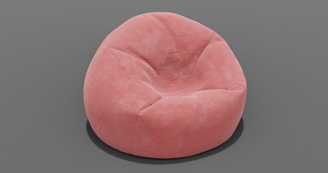 beanbag 3D Model .c4d .max .obj .3ds .fbx .stl .blend 
