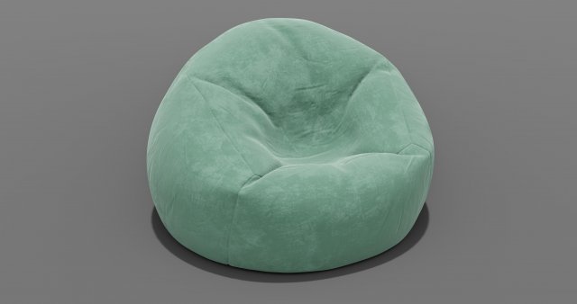 beanbag 3D Model .c4d .max .obj .3ds .fbx .stl .blend 