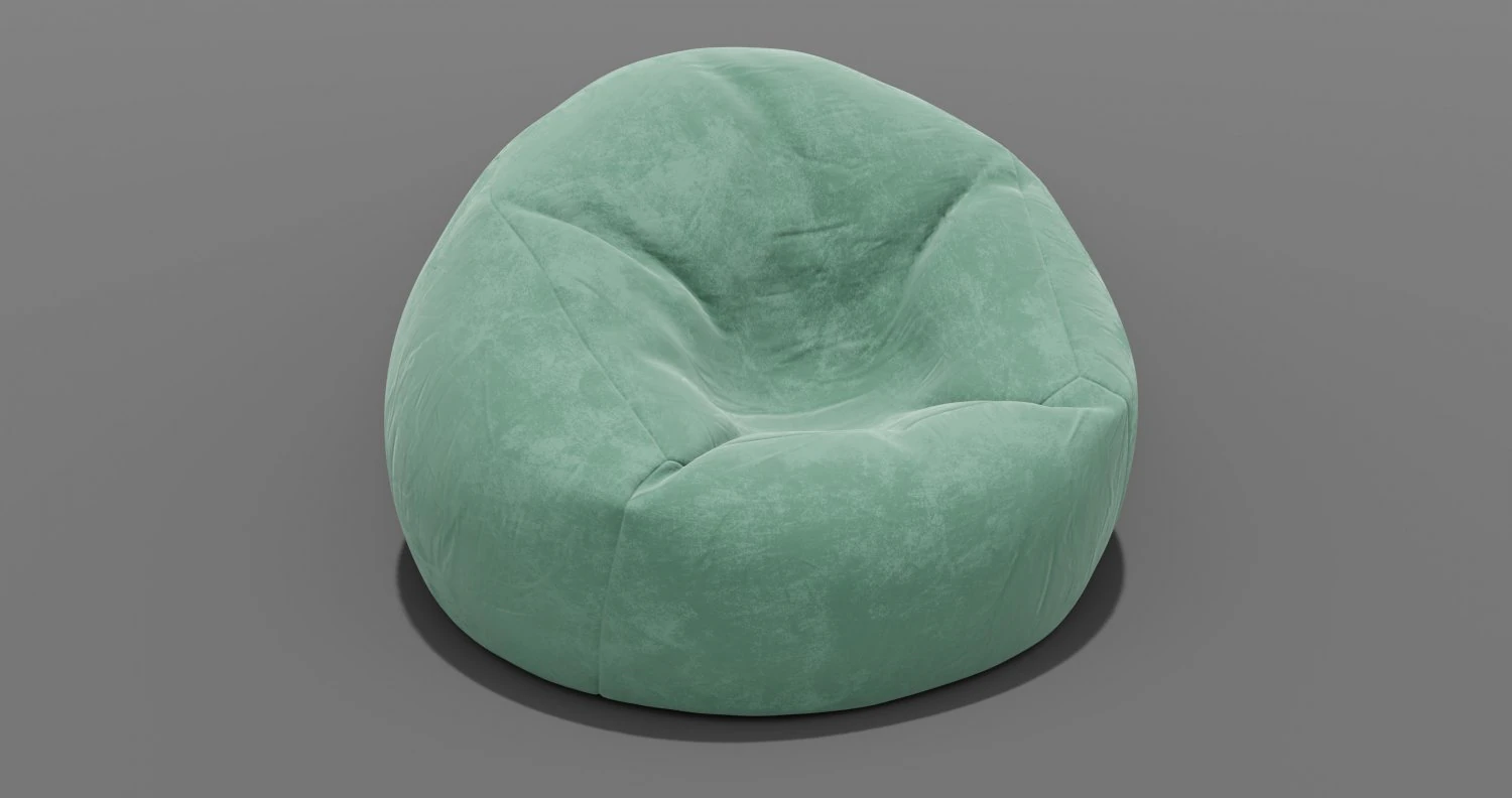 beanbag 3D Model .c4d .max .obj .3ds .fbx .stl .blend