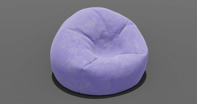 beanbag Modello 3D .c4d .max .obj .3ds .fbx .stl .blend 