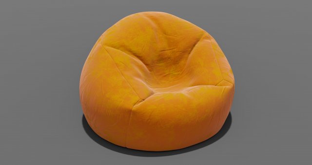 beanbag Modello 3D .c4d .max .obj .3ds .fbx .stl .blend 