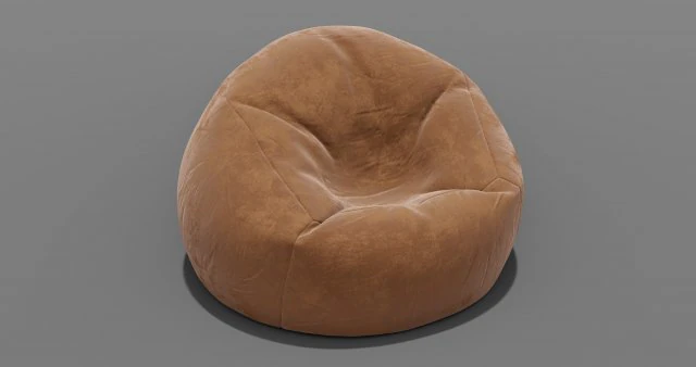 zitzak 3D Model .c4d .max .obj .3ds .fbx .stl .blend 