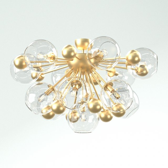 Chandelier Model 3D .c4d .max .obj .3ds .fbx .stl .blend 