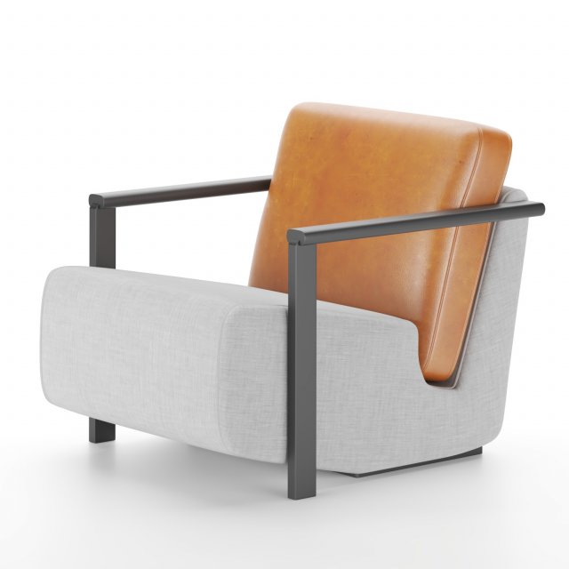 Franck Armchair Haymann Model 3D .c4d .max .obj .3ds .fbx .stl .blend 