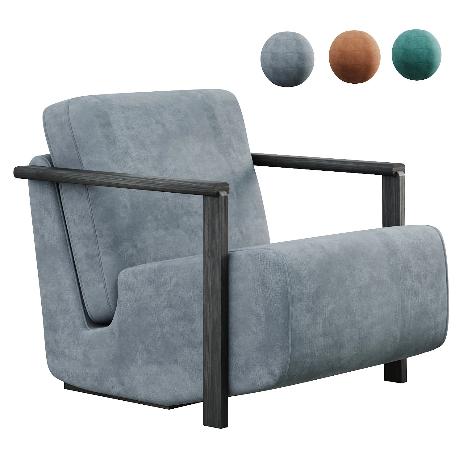 Franck Armchair Haymann 3D Model .c4d .max .obj .3ds .fbx .stl .blend 