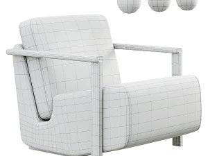 Franck Armchair Haymann 3D Model