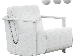 Franck Armchair Haymann 3D Model