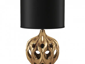 L&aacute;mpara de mesa Safavieh Regina de cer&aacute;mica Modelo 3D