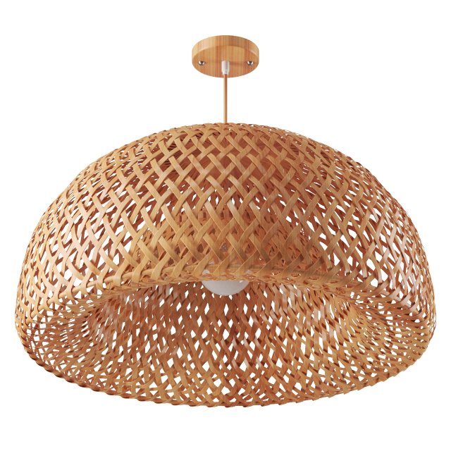 Bamboo Lantern Pendant 3D 모델 .c4d .max .obj .3ds .fbx .stl .blend 