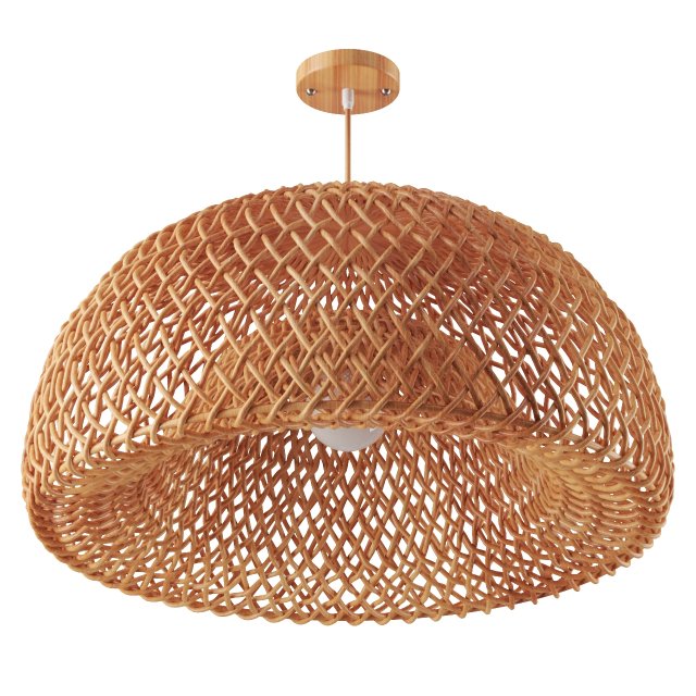 Bamboo Lantern Pendant Model 3D .c4d .max .obj .3ds .fbx .stl .blend 