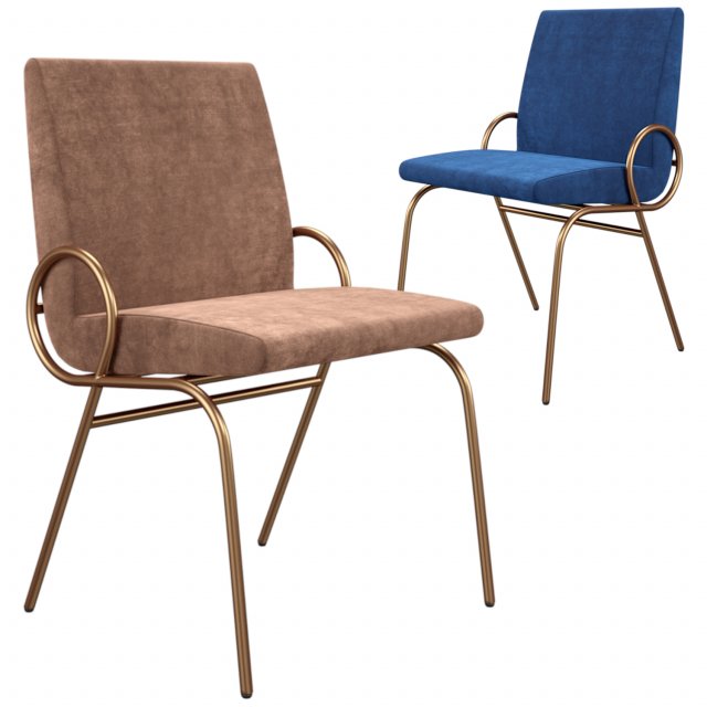 Bloom Chair 3D Модель .c4d .max .obj .3ds .fbx .stl .blend 