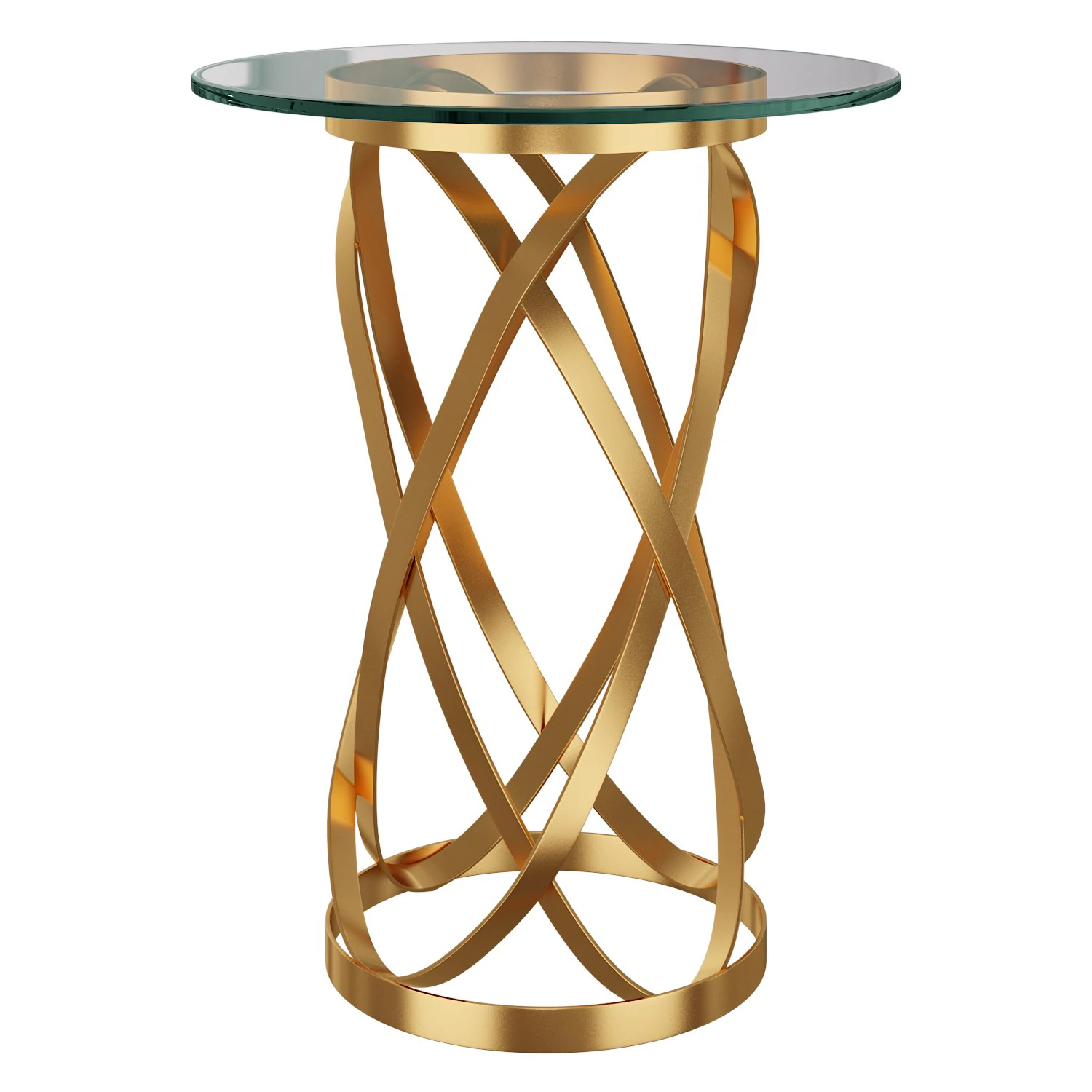Gold Table 3D Model .c4d .max .obj .3ds .fbx .stl .blend 