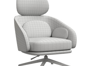 Saba Italia Armchair 3D Модель