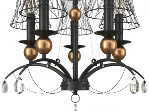 Lussole Lgo Arivaca Chandelier 3D 模型