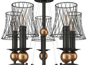 Lussole Lgo Arivaca Chandelier 3D 模型