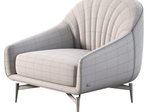 Poltrona Felicita Edi&ccedil;&otilde;es Natuzzi Modelo 3D