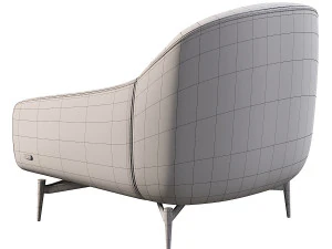 Poltrona Felicita Edi&ccedil;&otilde;es Natuzzi Modelo 3D