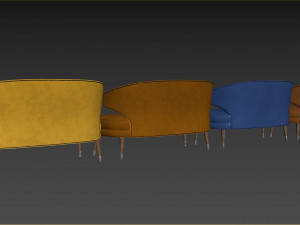 Ibis sofa by brabbu Modello 3D