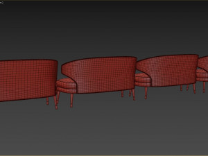 Ibis sofa by brabbu Modello 3D