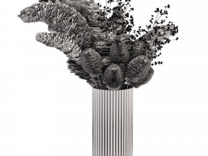 Decorative pampas bouquet Modello 3D