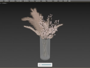 Decorative pampas bouquet Modello 3D