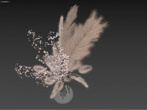 Decorative pampas bouquet Modello 3D