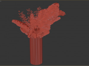 Decorative pampas bouquet Modello 3D