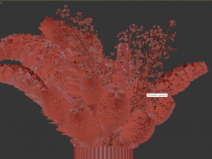 Decorative pampas bouquet Modello 3D