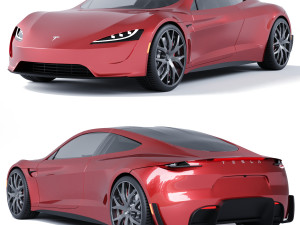 Tesla Roadster 3D Model