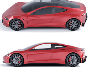 Tesla Roadster Modelo 3D