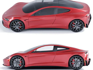 Tesla Roadster 3D Model
