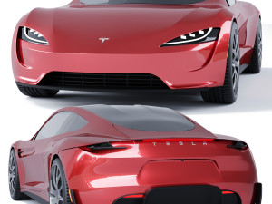 Tesla Roadster Modelo 3D