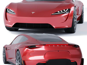 Tesla Roadster 3D Model