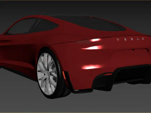 Tesla Roadster 3D Model