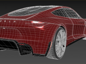 Tesla Roadster Modelo 3D