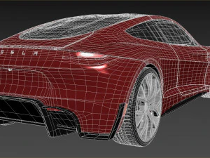Tesla Roadster 3D Model