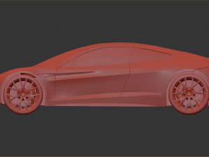 Tesla Roadster Modelo 3D