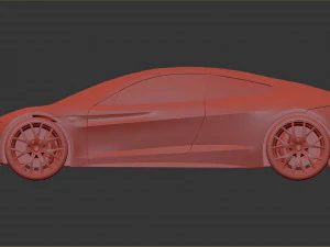 Tesla Roadster 3D Model